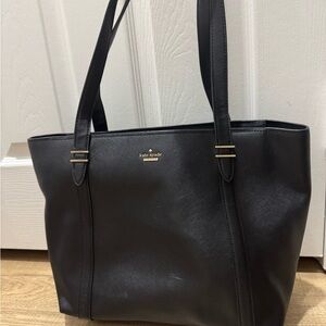 Kate Spade Classic Black Leather Tote